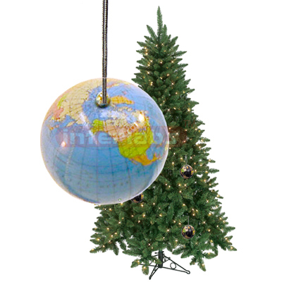 Earth Globe Ornament